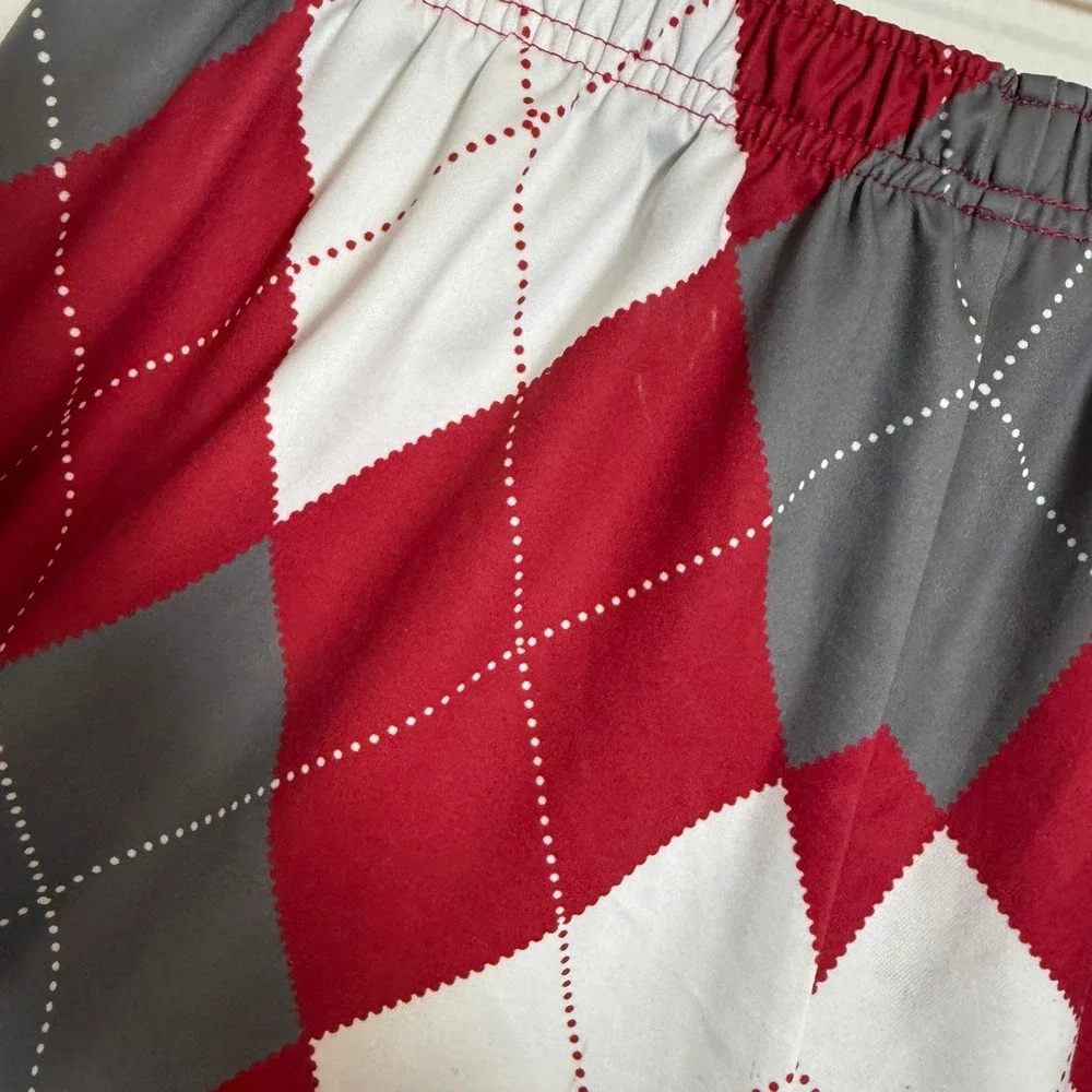 Loudmouth Alabama‎ Crimson Tide Shorts Argyle Golf Casual Size AM Medium